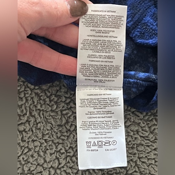 Columbia Women's Arctic Air Fleece 1/2 Zip Sweatshirt Navy Blue Abstract XXL $45 - Picture 12 of 12